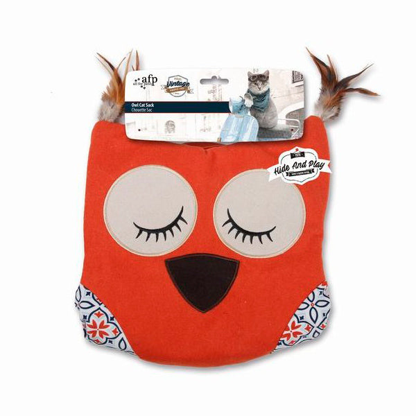 Saco Vintage Buho juego para gato All For Paws