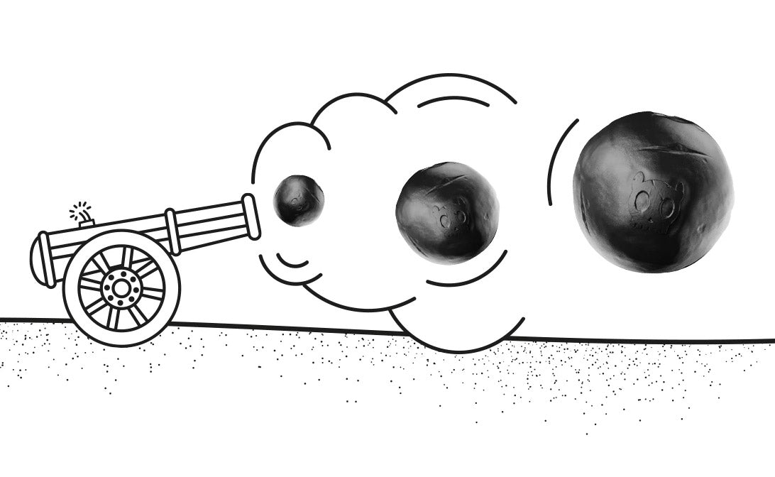 zeedog juguete cannon ball pelota