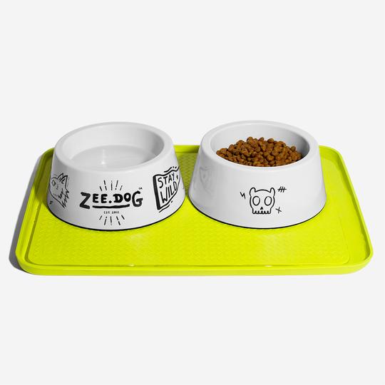Zee.Mat Lime Alfombrilla para comederos